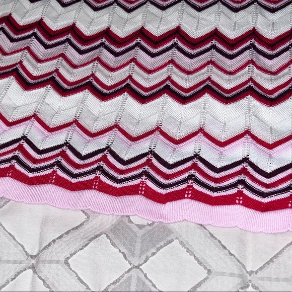 Pink Combo Mix Halter Zig Zag Dress - Picture 8 of 10